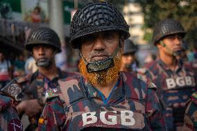 Security Forces Deployed In Dhaka