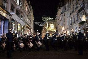 Faubourg Saint Honore Christmas Lights Unveiled in Paris FA