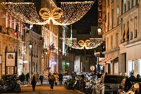 Faubourg Saint Honore Christmas Lights Unveiled in Paris FA