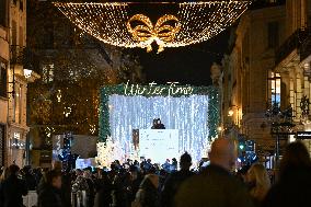 Faubourg Saint Honore Christmas Lights Unveiled in Paris FA