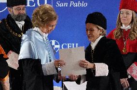 Queen Sofia Made Doctor Honoris Causa - Madrid