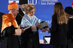 Queen Sofia Made Doctor Honoris Causa - Madrid