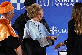 Queen Sofia Made Doctor Honoris Causa - Madrid