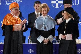 Queen Sofia Made Doctor Honoris Causa - Madrid