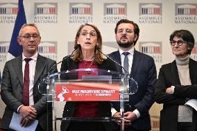 Socialist Party Press Conference - Paris