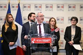 Socialist Party Press Conference - Paris