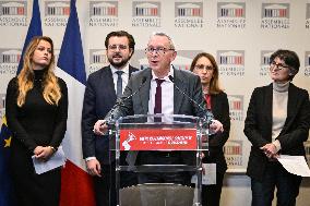 Socialist Party Press Conference - Paris