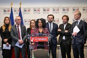 Socialist Party Press Conference - Paris