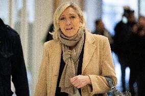 Rassemblement National trial on Suspicion of embezzlement of European public funds - Paris