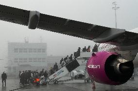 Foggy Morning At Krakow Airport