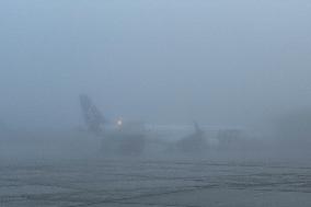 Foggy Morning At Krakow Airport