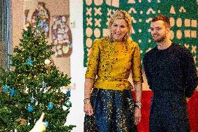 Queen Maxima Visits School of The Largest School Band in The Netherlands, Rotterdam, The Netherlands