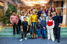 Queen Maxima Visits School of The Largest School Band in The Netherlands, Rotterdam, The Netherlands