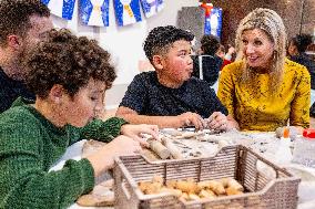 Queen Maxima Visits School of The Largest School Band in The Netherlands, Rotterdam, The Netherlands