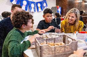 Queen Maxima Visits School of The Largest School Band in The Netherlands, Rotterdam, The Netherlands