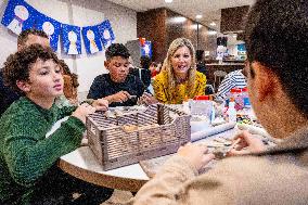 Queen Maxima Visits School of The Largest School Band in The Netherlands, Rotterdam, The Netherlands