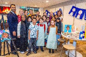 Queen Maxima Visits School of The Largest School Band in The Netherlands, Rotterdam, The Netherlands