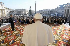 Pope Francis Holds Weekly General Audience - Vatican