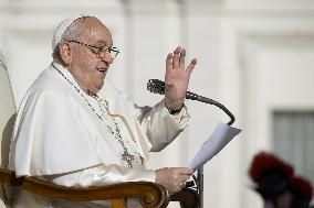 Pope Francis Holds Weekly General Audience - Vatican