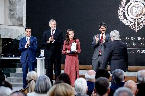 Royals Attend National Fine Arts Medals 2024 - Seville