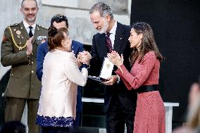 Royals Attend National Fine Arts Medals 2024 - Seville