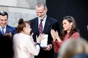 Royals Attend National Fine Arts Medals 2024 - Seville