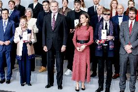 Royals Attend National Fine Arts Medals 2024 - Seville