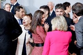 Royals Attend National Fine Arts Medals 2024 - Seville