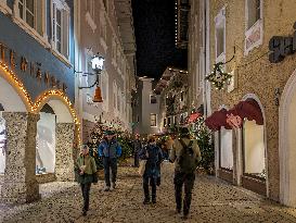 Christmas Time In The Bavarian City Of Berchtesgaden