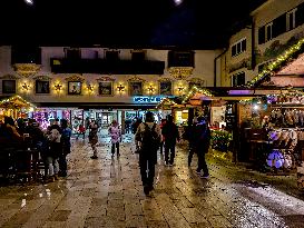 Christmas Time In The Bavarian City Of Berchtesgaden