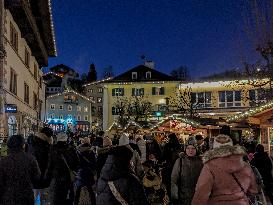 Christmas Time In The Bavarian City Of Berchtesgaden