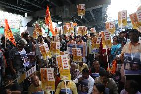 Bangladesh-Hindu Minorities Leader Arrest Protest, Kolkata, British Indian Ocean Territory - 27 Nov 2024