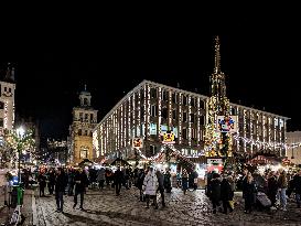 Christmas Market And Advent Season Nuremberg