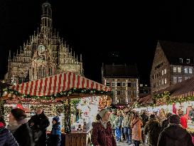 Christmas Market And Advent Season Nuremberg