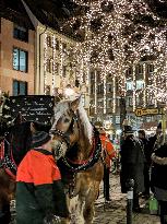 Christmas Market And Advent Season Nuremberg