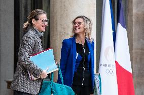 Council Of Ministers At The Elysee Palace