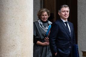 Council Of Ministers At The Elysee Palace