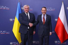 Polish And Ukrainian Foreign Ministers Meeting