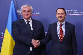 Polish And Ukrainian Foreign Ministers Meeting