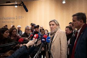 Marine Le Pen - Press Conference - Paris