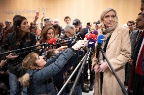 Marine Le Pen - Press Conference - Paris