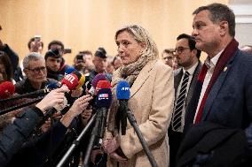 Marine Le Pen - Press Conference - Paris