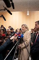 Marine Le Pen - Press Conference - Paris