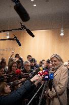 Marine Le Pen - Press Conference - Paris