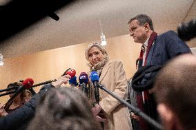 Marine Le Pen - Press Conference - Paris