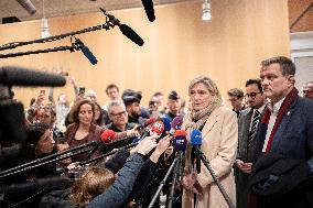 Marine Le Pen - Press Conference - Paris