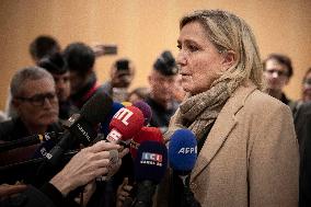 Marine Le Pen - Press Conference - Paris