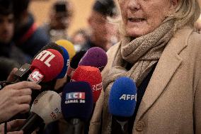 Marine Le Pen - Press Conference - Paris