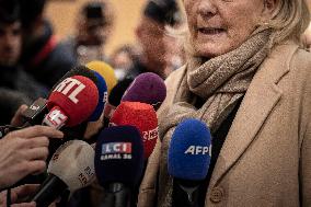 Marine Le Pen - Press Conference - Paris