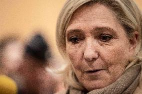 Marine Le Pen - Press Conference - Paris